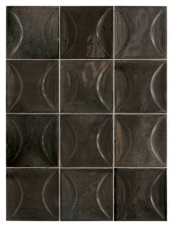 Плитка керамическая настенная 30022 HANOI ARCO Black Ash 10x10 см