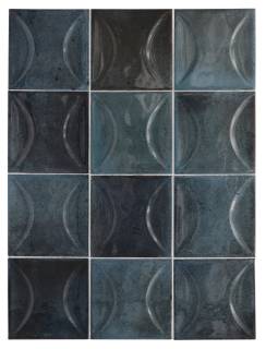 Плитка керамическая настенная 30023 HANOI ARCO Blue Night 10x10 см