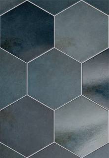 Плитка керамическая напольная 24951 HERITAGE HEXÁGONO Indigo 17,5х20 см