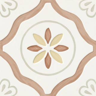 Гранит керамический 40462 LLEVANT CLAY PETALS LT 22,3х22,3 см