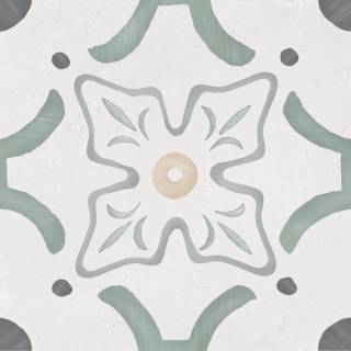 Гранит керамический 36155 SIROCCO GREEN FLOWER 22,3х22,3х0,9 см