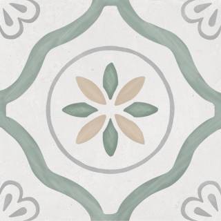 Гранит керамический 36157 SIROCCO GREEN PETALS 22,3х22,3х0,9 см