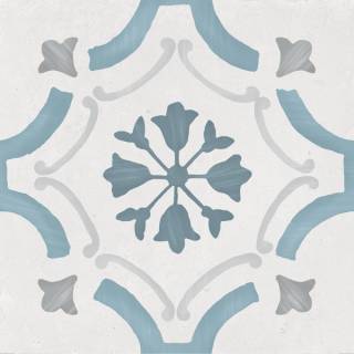 Гранит керамический 36158 SIROCCO BLUE ORNATE 22,3х22,3х0,9 см