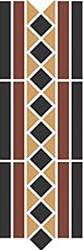 Бордюр керамический Border GUILFORD 2 Strip Stand.(Dot14, Tr.1/2 21, Strip 20+14) 42х14,5 см