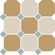 Гранит керамический 4403+16 OCT13-A Yellow 03 White 16 OCTAGON/Turquoise 13 Dots 30x30 см