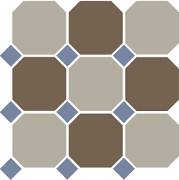 Гранит керамический 4401+29 OCT11-A Beige 01 Coffe Brown 29 OCTAGON/Blue Cobalt 11 Dots 30x30 см