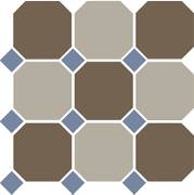 Гранит керамический 4429+01 OCT11-B Coffe Brown 29 Beige 01 OCTAGON/Blue Cobalt 11 Dots 30x30 см