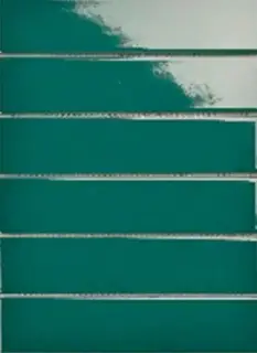 Мозаика Porcelain Mosaic Зеленая Глянцевая Y45P711 4.5x19.5