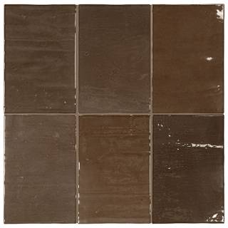 Плитка керамическая настенная 33110 MAREA Seal Brown 10х15 см