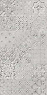 Керамическая плитка Люче коллаж жемчужный / Декор 31.5*63 Luce collage perla