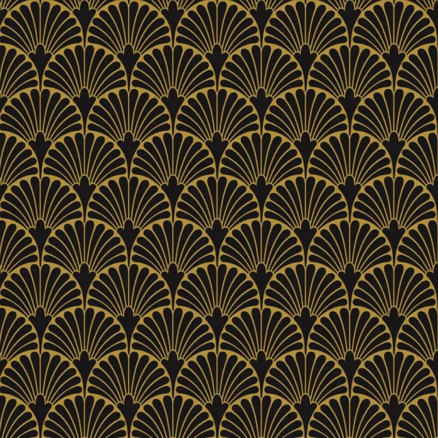 Art-Deco Black Manhattan Natural 29.75x29.75