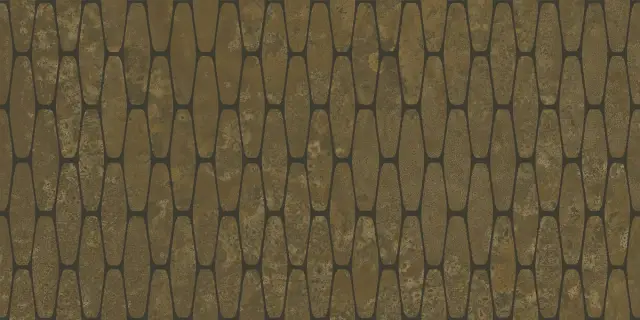 Illusion Brass Stamp Lappato 50x100