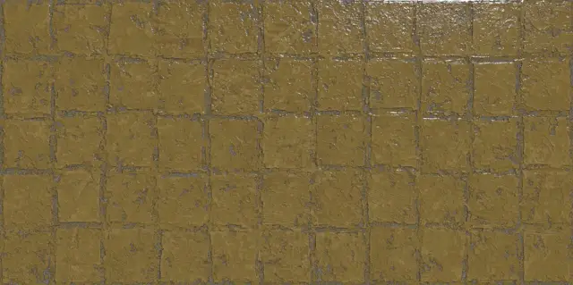 Abstra Ocre Blocks Shiny 50x100