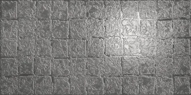 Abstra Silver Blocks Shiny 50x100