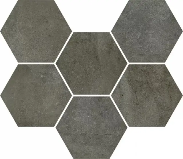 Expo Dark Mosaico Hexagon 25x29