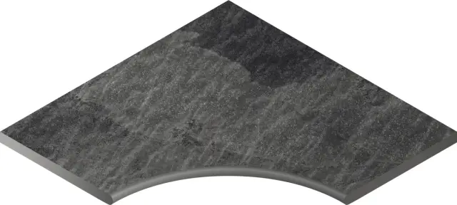 Materia Titanio Bordo Nat 60x60 Ang.Round 30