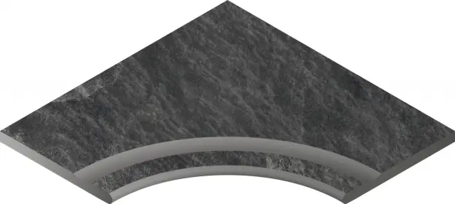 Materia Titanio Bordo Nat 60x60 Svasato Ang.Round 30