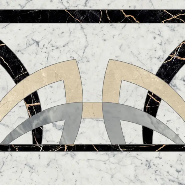 Charme Extra Carrara Rosone 60х60 Fascia