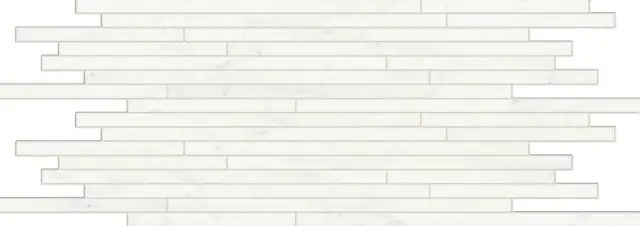 Charme Deluxe Bianco Michelangelo Strip Lux Mosaico 26x75