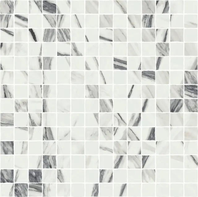 Charme Deluxe Statuario Fantastico Mosaico Split Cer 30x30