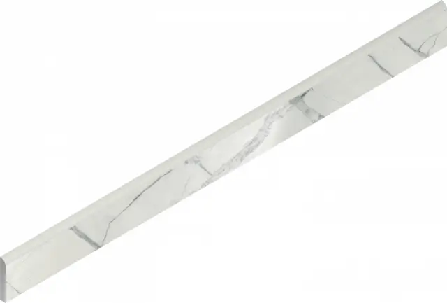 Charme Deluxe Invisible White Battiscopa Lux 7.2x80