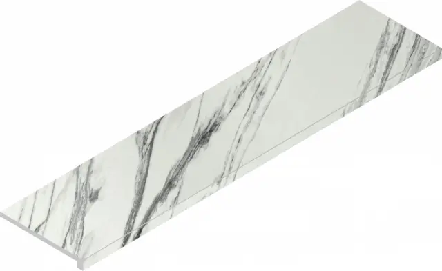 Charme Deluxe Statuario Fantastico Scalino Front Cer 33x120