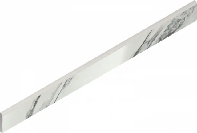 Charme Deluxe Statuario Fantastico Battiscopa Lux 7.2x80