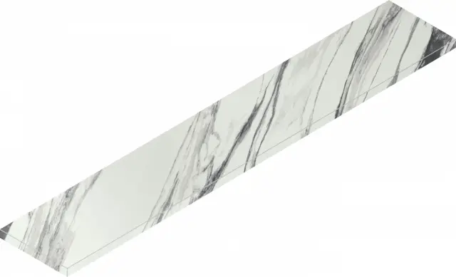 Charme Deluxe Statuario Fantastico Scalino Ang Sx (Угл Лев) Nat 33x160