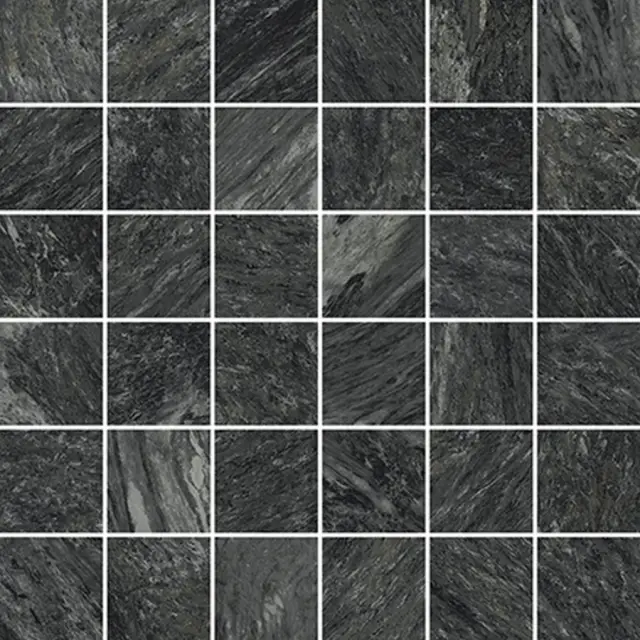 Skyfall Nero Cer Mosaico 5х5 30x30
