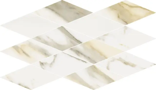 Stellaris Calacata Gold Mosaico Diamond 28x48