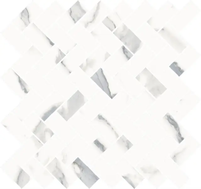 Stellaris Statuario White Mosaico Cross 29.70x31.50
