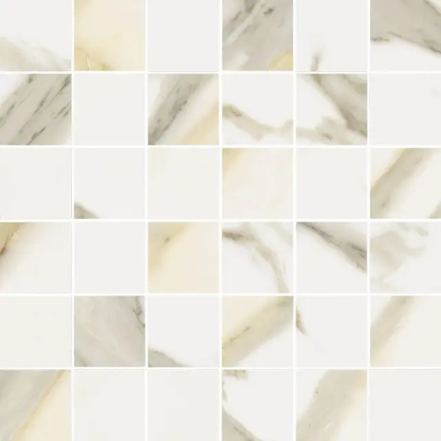 Stellaris Calacata Gold Mosaico 30x30