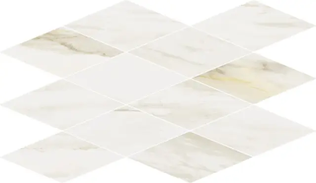 Stellaris Carrara Ivory Mosaico Diamond 28x48