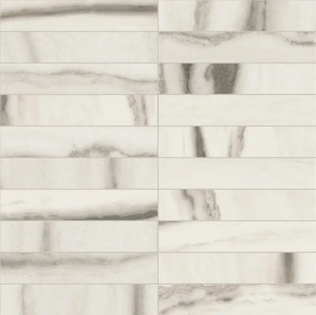Prexious Rex White Fant. Mos.3x15 Matte 30x30