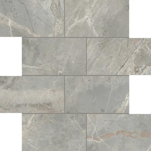 Etoile Gris Glo 6mm Mur 7.5x15 30x30