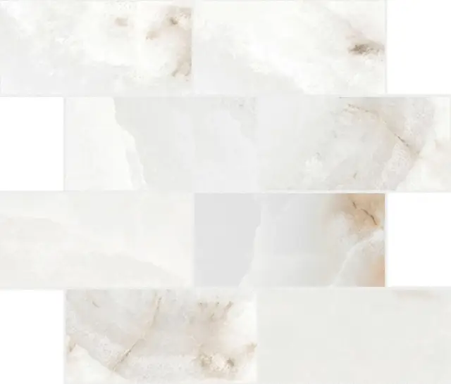 Reves De Rex Perle Glossy 6mm Muretto 7.5x15 30x30