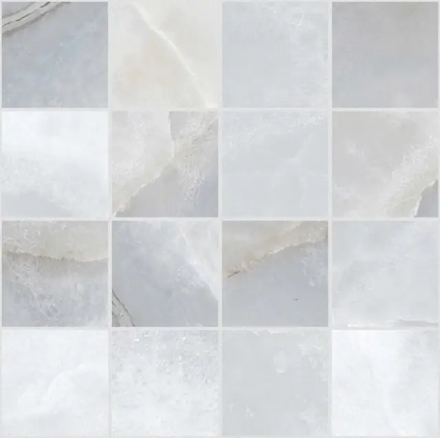 Reves De Rex Blue Matte 6mm Mosaico 7.5x7.5 30x30