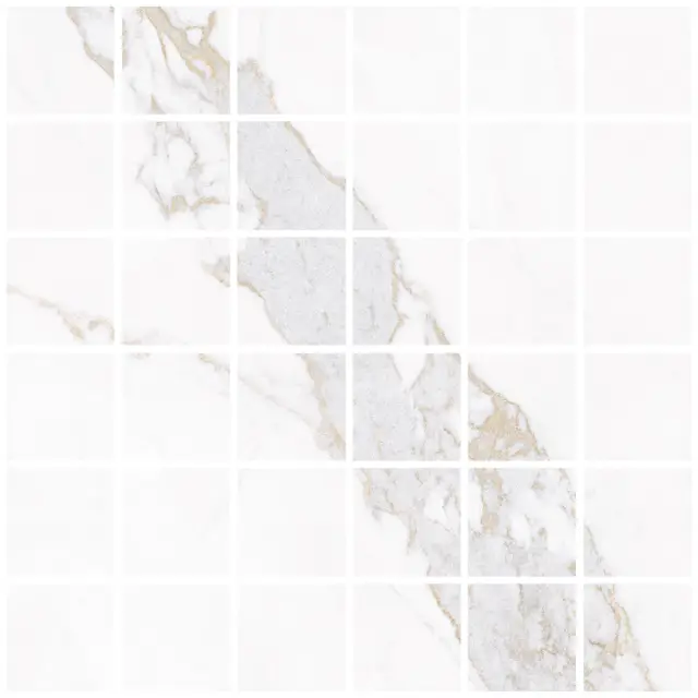 Blanc Calacatta Gold Mosaic 55 Soft 30x30