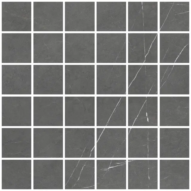 Allure Mosaic 55 Anthracite Soft 30x30