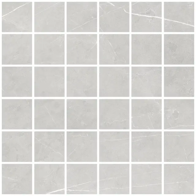 Allure Mosaic 55 Light Grey Soft 30x30