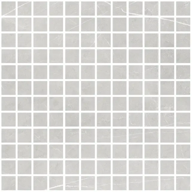 Allure Mosaic 25 Light Grey Soft 30x30