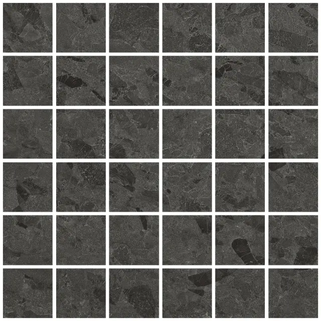 Eme Mosaic 55 Anthracite Soft 30x30