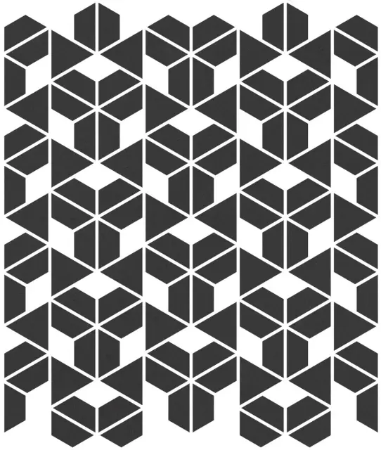 Cava Black Mosaic. A. 22.8x27.8