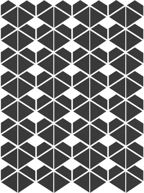 Cava Black Mosaic. D. 22.8x27.1