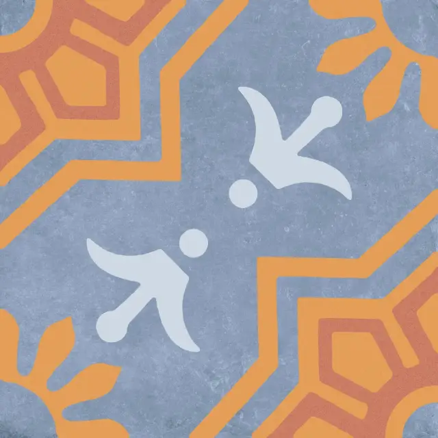Palmas Blue Decor 2 20x20