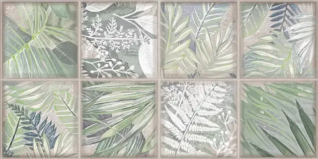 Керамическая плитка Декор 31.5*63 MAIOLICA COLLAGE CREMA