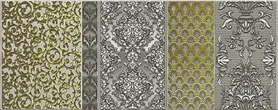 Керамическая плитка Декор 20,1*50,5 DIANA GRIGIO 2 1c