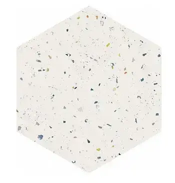 DNA Terrazzo Керамогранит White Colours 32x36.8 натуральный