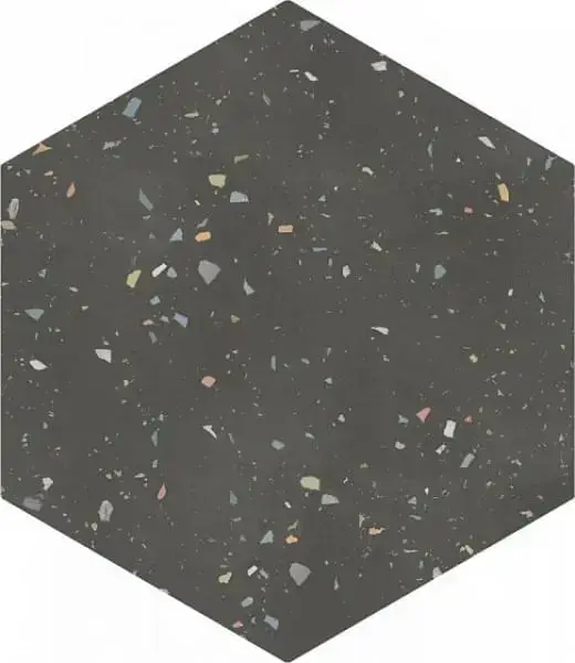 DNA Terrazzo Керамогранит Graphite 32x36.8 натуральный