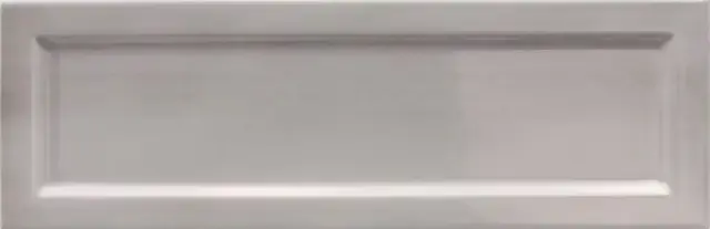 Equipe Island Настенная керамическая плитка Frame Silver 6.5x20 глазурованный глянцевый